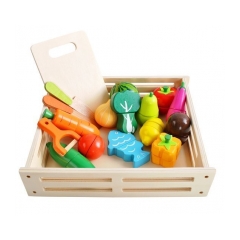 KRUZZEL Drevený box so zeleninou a ovocím
