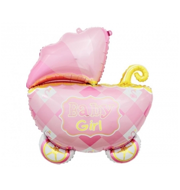 Fóliový balón kočík Baby Girl  60cm