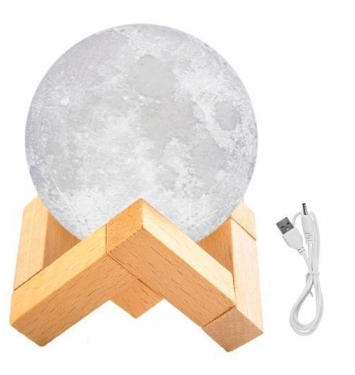 3D Lampička mesiac Moon Light 8cm