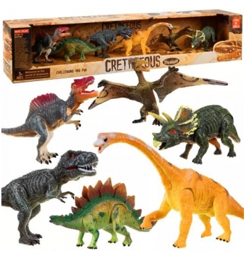KRUZZEL Dinosaury - pohyblivé figúrky 6 ks