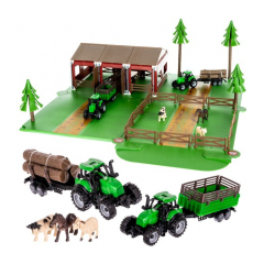 KRUZZEL 22404 Detská farma so zvieratami + 2 traktory