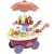 KRUZZEL 22733 Detský zmrzlinový vozík
