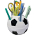 MAALEO Dekoračný stojan na ceruzky futbalová lopta