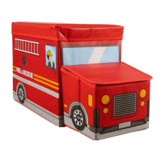 Kruzzel 22489 Box na hračky hasičské auto