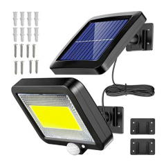 IZOXIS Solárne vonkajšie 100 LED osvetlenie  pohybový senzor