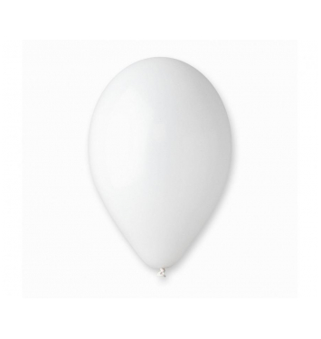 Latexové balóniky Gemar G110 pastelová biela 30cm 100ks