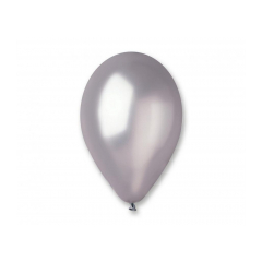 Latexové balóniky Gemar GM110 metalická strieborná 30cm 100ks
