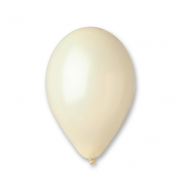 Latexové balóniky Gemar GM110 metalická ivory 30cm 100ks