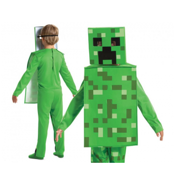 Detský kostým - Creeper Fancy - Minecraft (licencia) veľkosť M 7-8 rokov