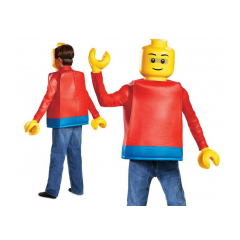Detský kostým - Lego Guy Classic - Lego Iconic (licencia) veľkosť M 7-8 rokov