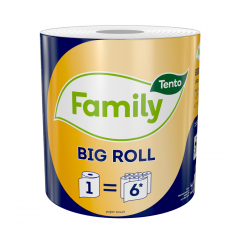 TENTO Family Big Roll papierové utierky 2 vrstvy  300 útržkov 60m