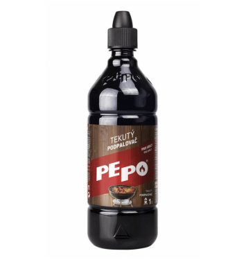 Podpaľovač PE-PO® tekutý  1000 ml  rozpaľovač na gril  kachle  krby  pece