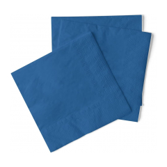 MANK 87695 obrúsky Tissue 33x33cm BASIC modrá 100ks
