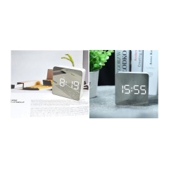 1189-e-clock-10112-elektronicky-budik-zrkadlovy-s-hodinami-teplotou-biely