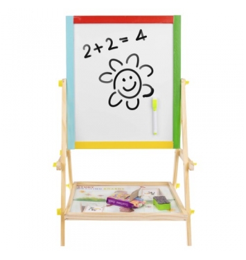Kruzzel Multifunkčná obojstranná tabuľa pre deti 42 x 35 cm