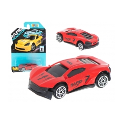 Kovový model auta 6,5 cm červený