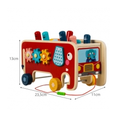 17176-kruzzel-20349-dreveny-slon-s-kladivom