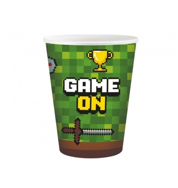 GODAN Papierové poháre Minecraft Game on 200 ml 6ks