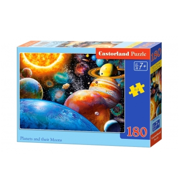 CASTORLAND Puzzle Planéty a ich mesiace 180 dielikov