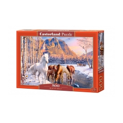 CASTORLAND Puzzle Stádo koní 500 dielikov