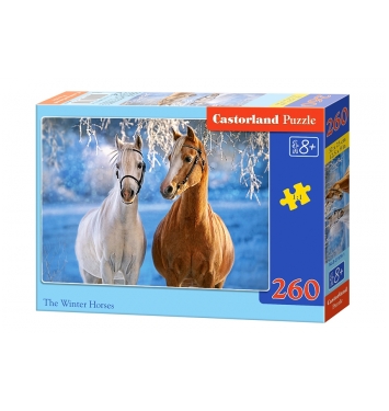 CASTORLAND Puzzle Kone v zimnej krajine 260 dielikov