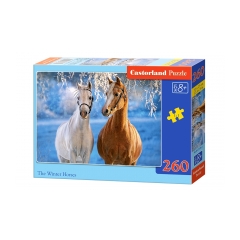 CASTORLAND Puzzle Kone v zimnej krajine 260 dielikov