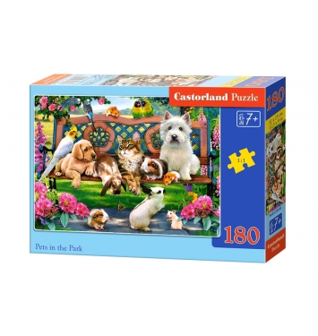 CASTORLAND Puzzle Maznáčikovia v parku 180 dielikov