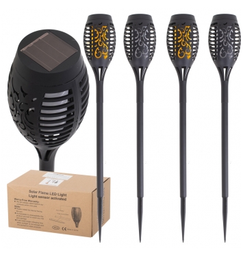 Solárne záhradné svietidlá 12LED 4 ks
