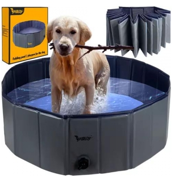 PURLOV Skladací záhradný bazén pre psov 100x30 cm