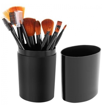 SOULIMA Sada 12 štetcov na make-up čierna