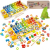 KRUZZEL 22636 Drevená detská puzzle triedička 6v1