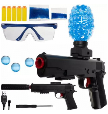 KRUZZEL Pištoľ na vodné gélové guličky 500mAh sada