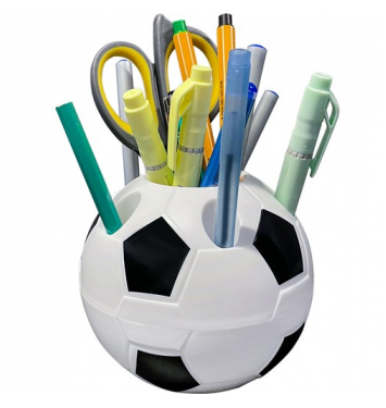 MAALEO Dekoračný stojan na ceruzky futbalová lopta