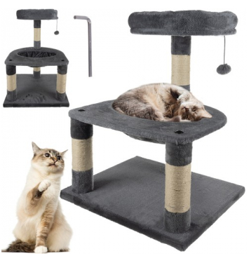 PURLOV Škrabadlo pre mačky 71 cm šedé