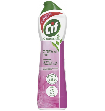 Cif Cream Pink abrazívny čistiaci tekutý piesok 500 ml