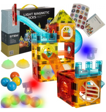 KRUZZEL Magnetické bloky 75 ks