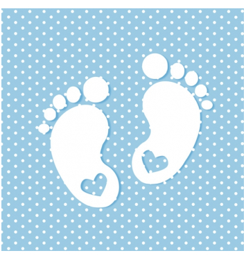 MAKI obedové obrúsky na krst 33x33cm SL CH 000802 20ks