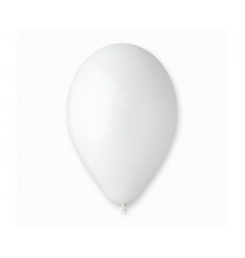 Latexové balóniky Gemar G110 pastelová biela 30cm 100ks