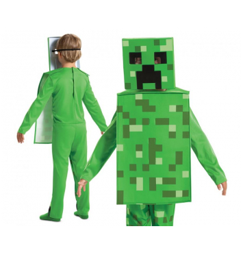 Detský kostým - Creeper Fancy - Minecraft (licencia) veľkosť S 4-6 rokov