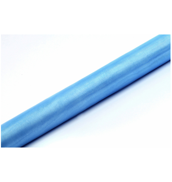 Organza 36cm x 9m nebesky modrá