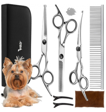 PURLOV Sada nožníc a príslušenstva na strihanie srsti