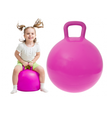 Skákacia lopta klokan 45cm ružová