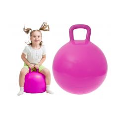Skákacia lopta klokan 45cm ružová