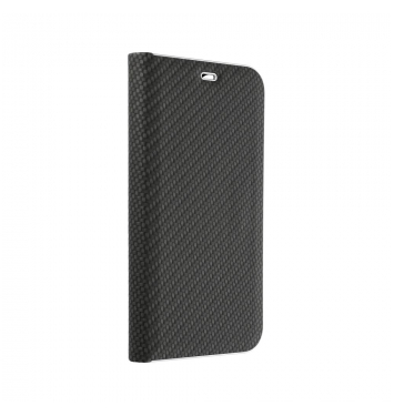 Puzdro LUNA BOOK CARBON na SAMSUNG S24 black
