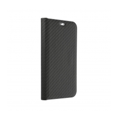 Puzdro LUNA BOOK CARBON na SAMSUNG S24 black