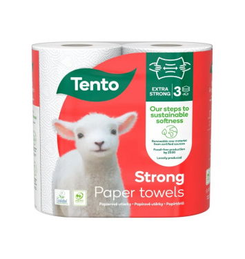 Kuchynské utierky Tento Strong 3-vrstvové, 146 útržkov, 2 x 17m