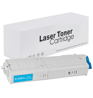 Kompatibilný toner OKI C532C (46490607) - 6000s Cyan