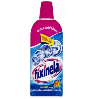 Fixinela Čistič na vane  umývadlá  obkladačky  WC misy  500 ml