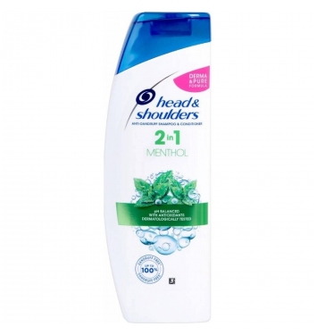 Head & Shoulders Menthol 2v1 Šampón proti lupinám 360 ml