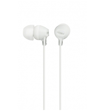 SONY slúchadlá MDR-EX15LP, biele 3.5mm Jack